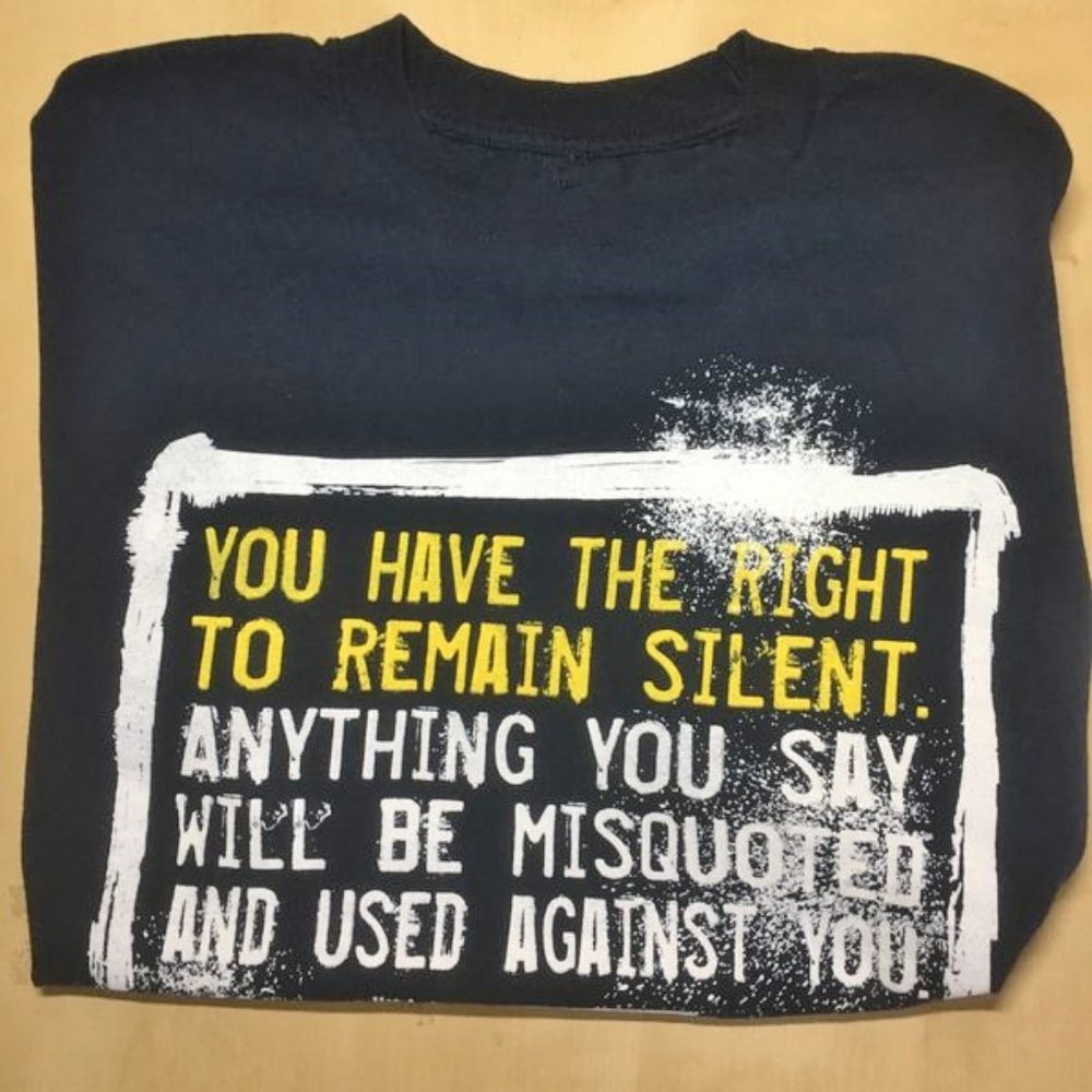 New Funny statement t-shirt men’s L